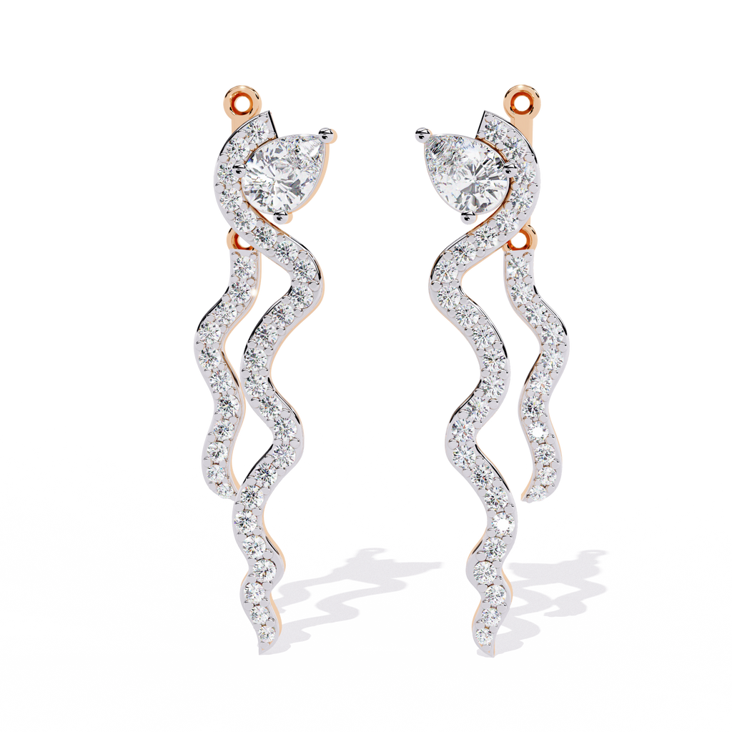 Serpentine Spark Lab Grown Diamond Earrings