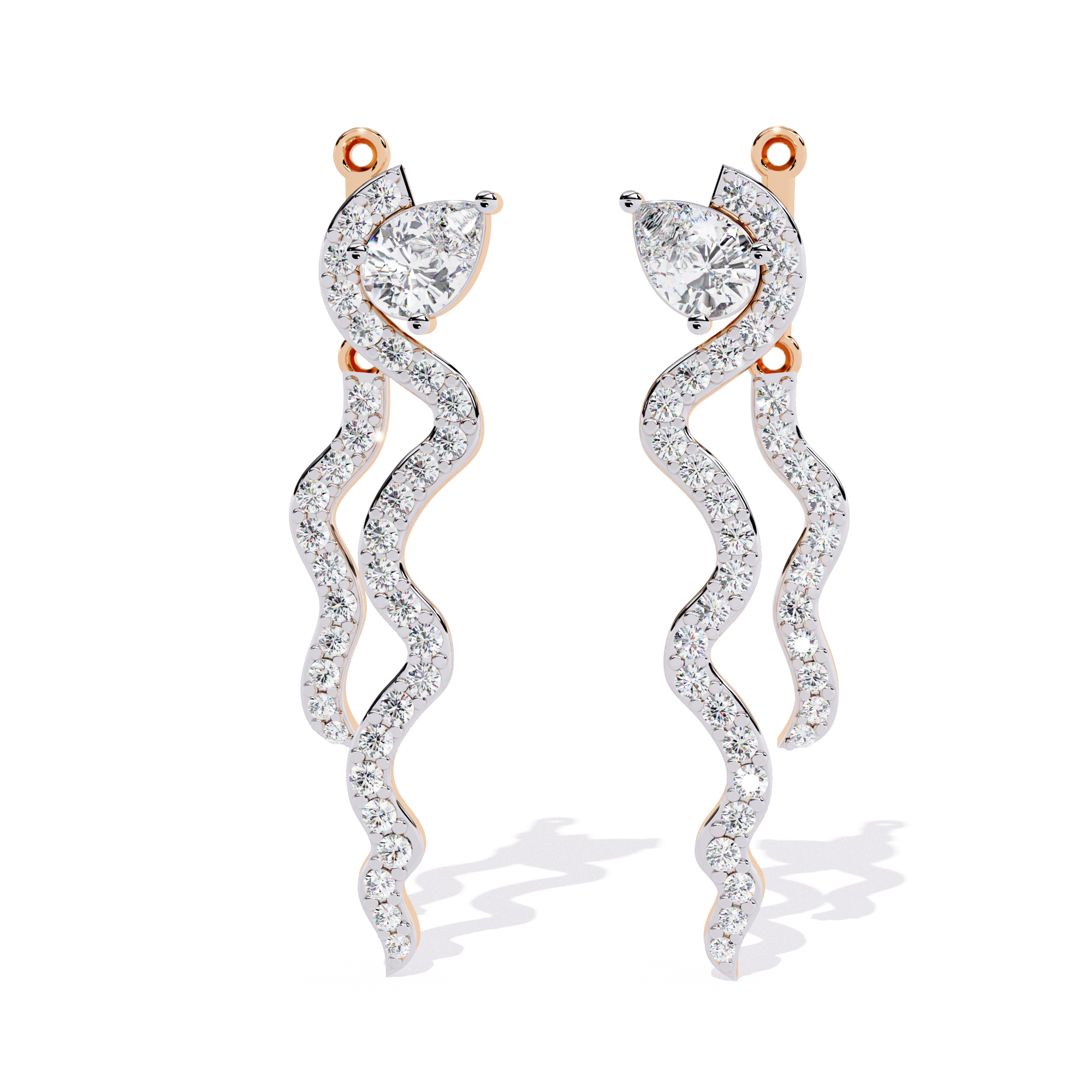 Serpentine Spark Lab Grown Diamond Earrings