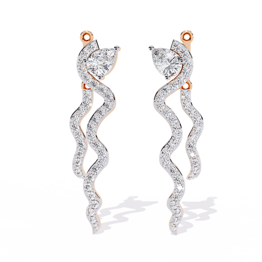 Serpentine Spark Lab Grown Diamond Earrings