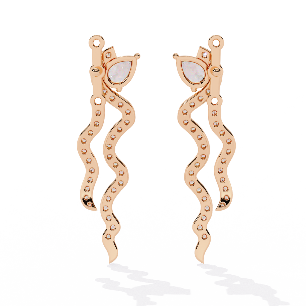 Serpentine Spark Lab Grown Diamond Earrings