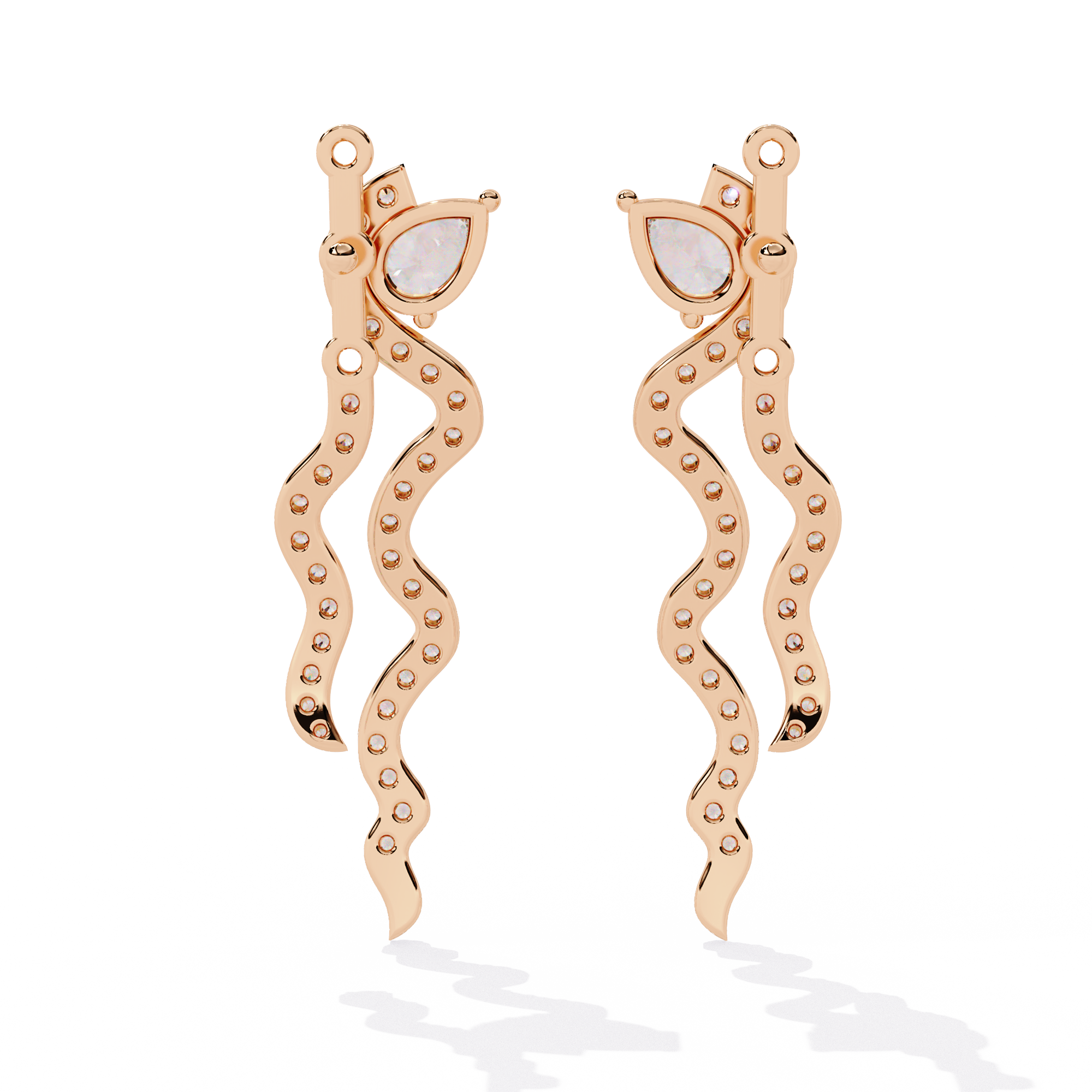 Serpentine Spark Lab Grown Diamond Earrings