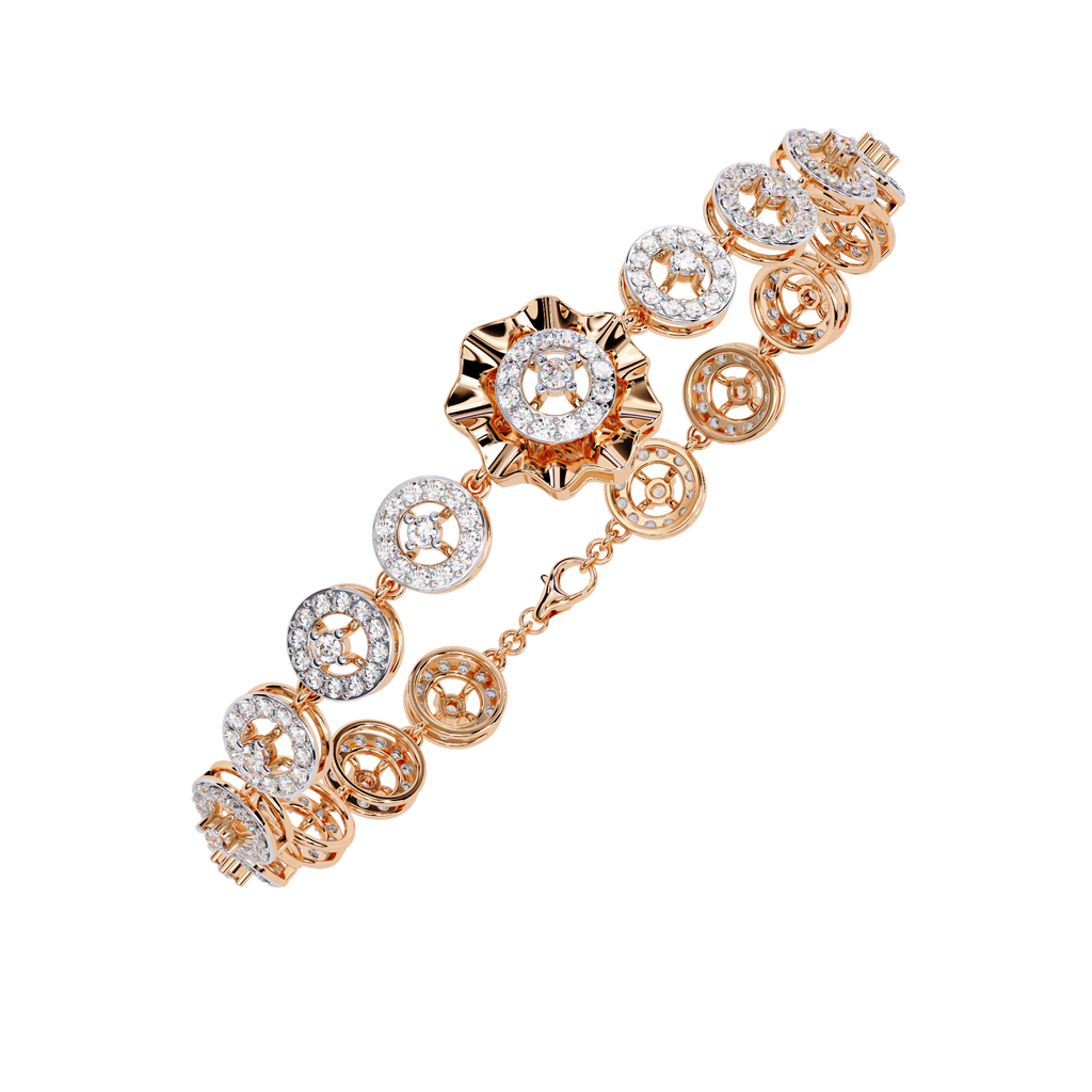 Solara Medallion Lab Grown Diamond Bracelet