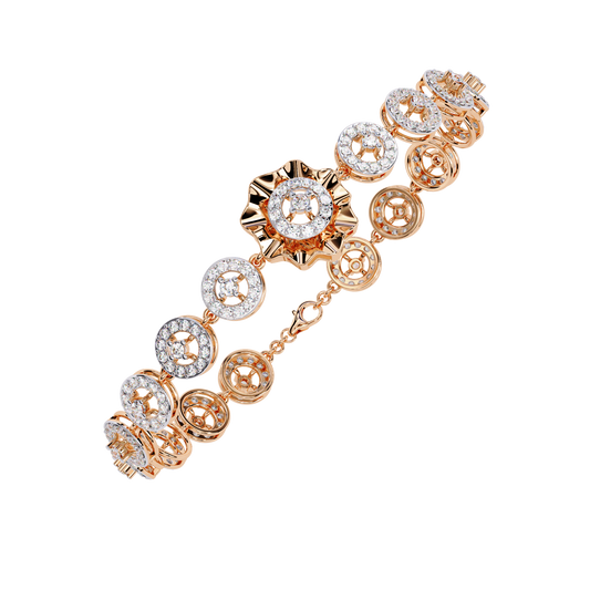 Solara Medallion Lab Grown Diamond Bracelet