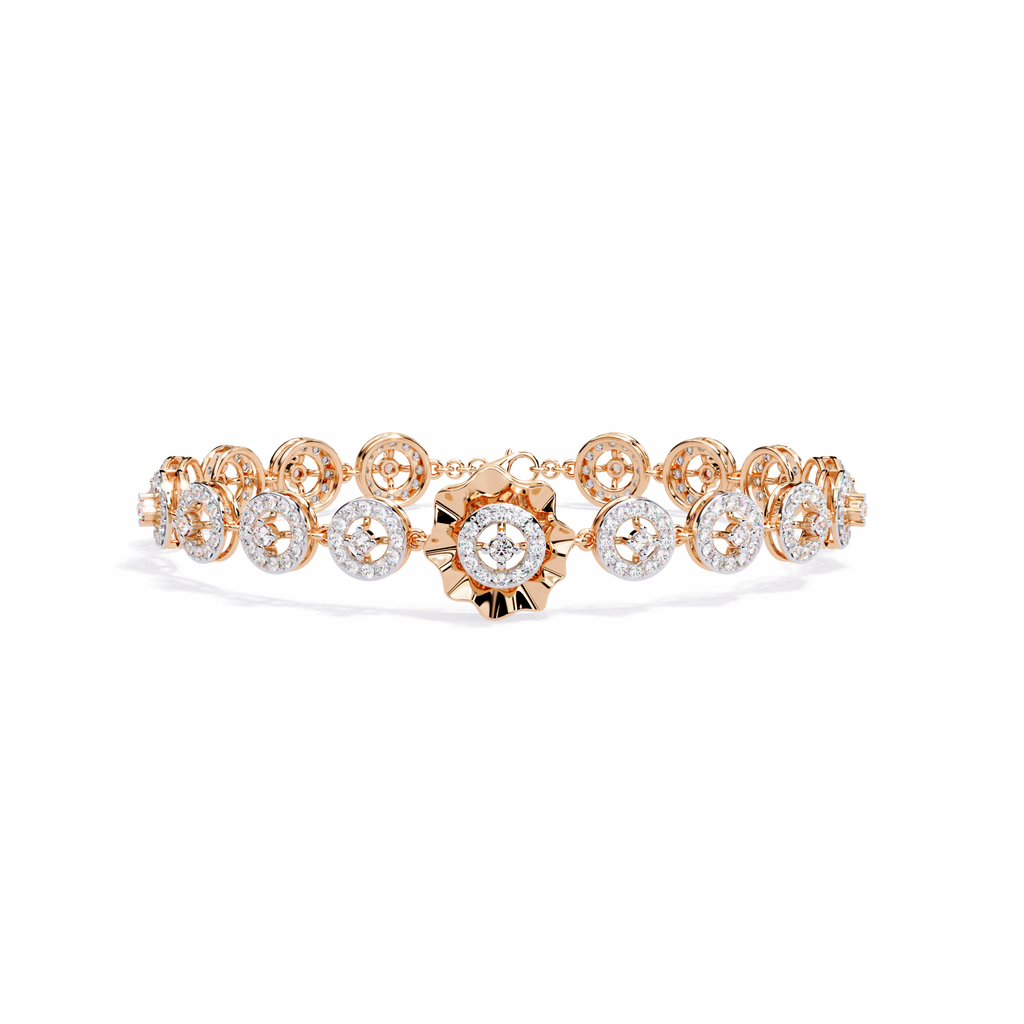 Solara Medallion Lab Grown Diamond Bracelet