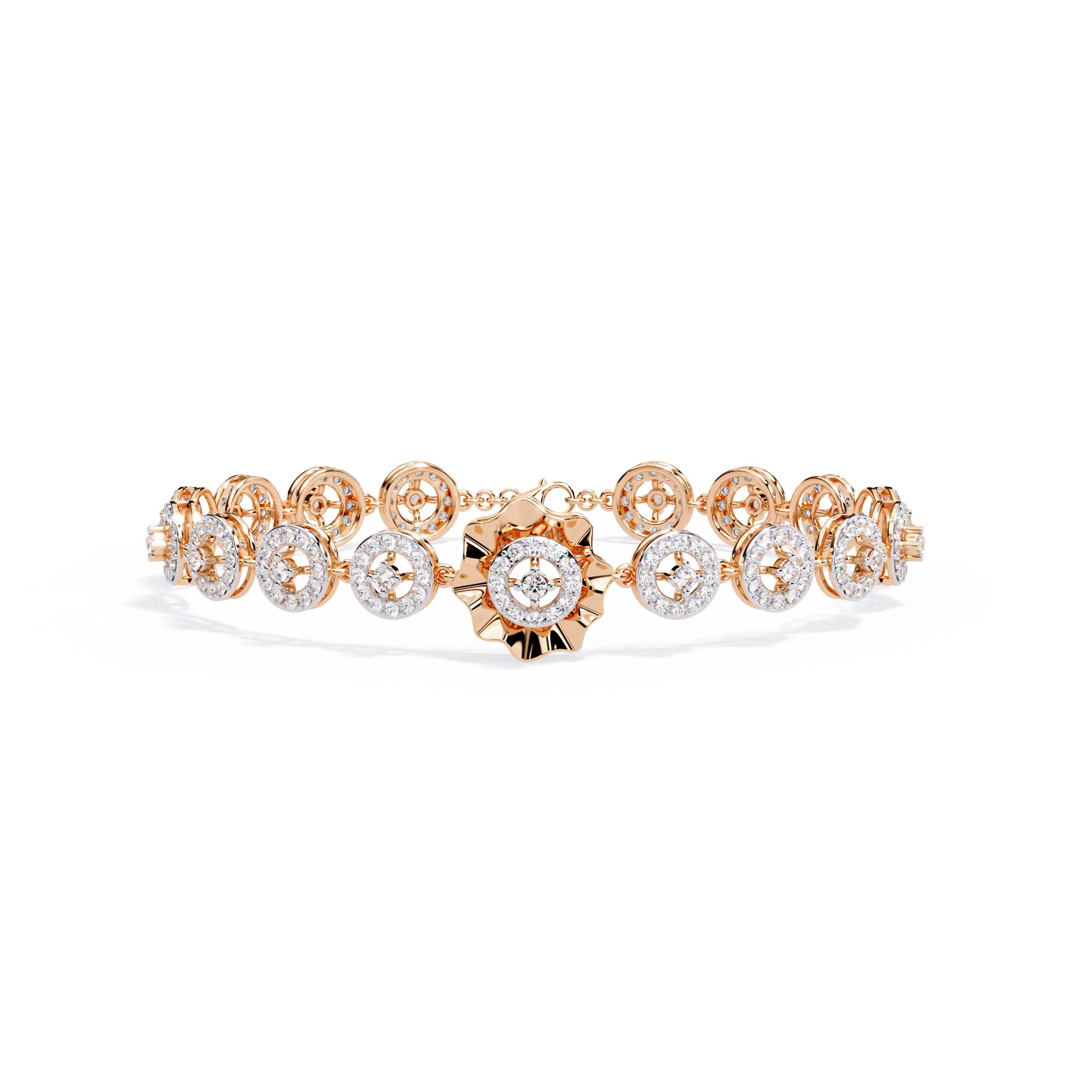 Solara Medallion Lab Grown Diamond Bracelet