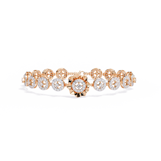 Solara Medallion Lab Grown Diamond Bracelet