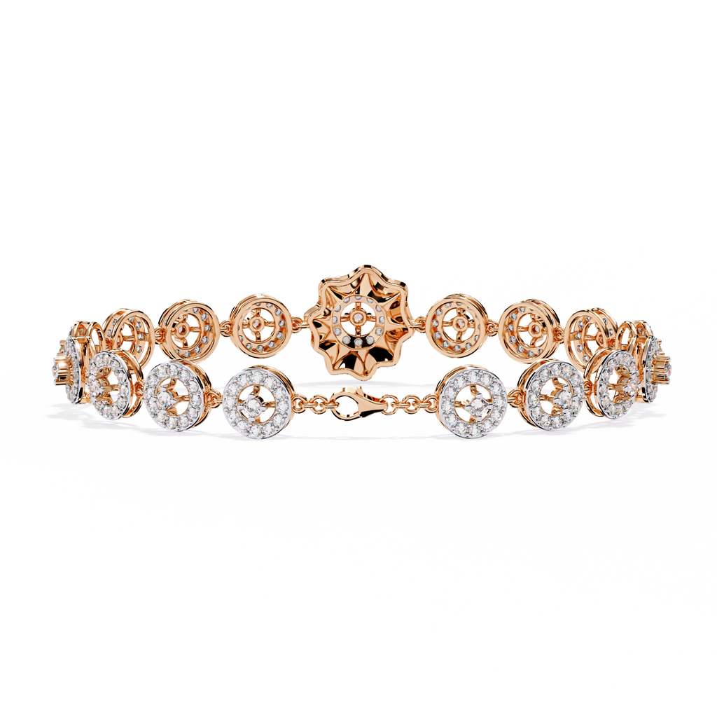 Solara Medallion Lab Grown Diamond Bracelet