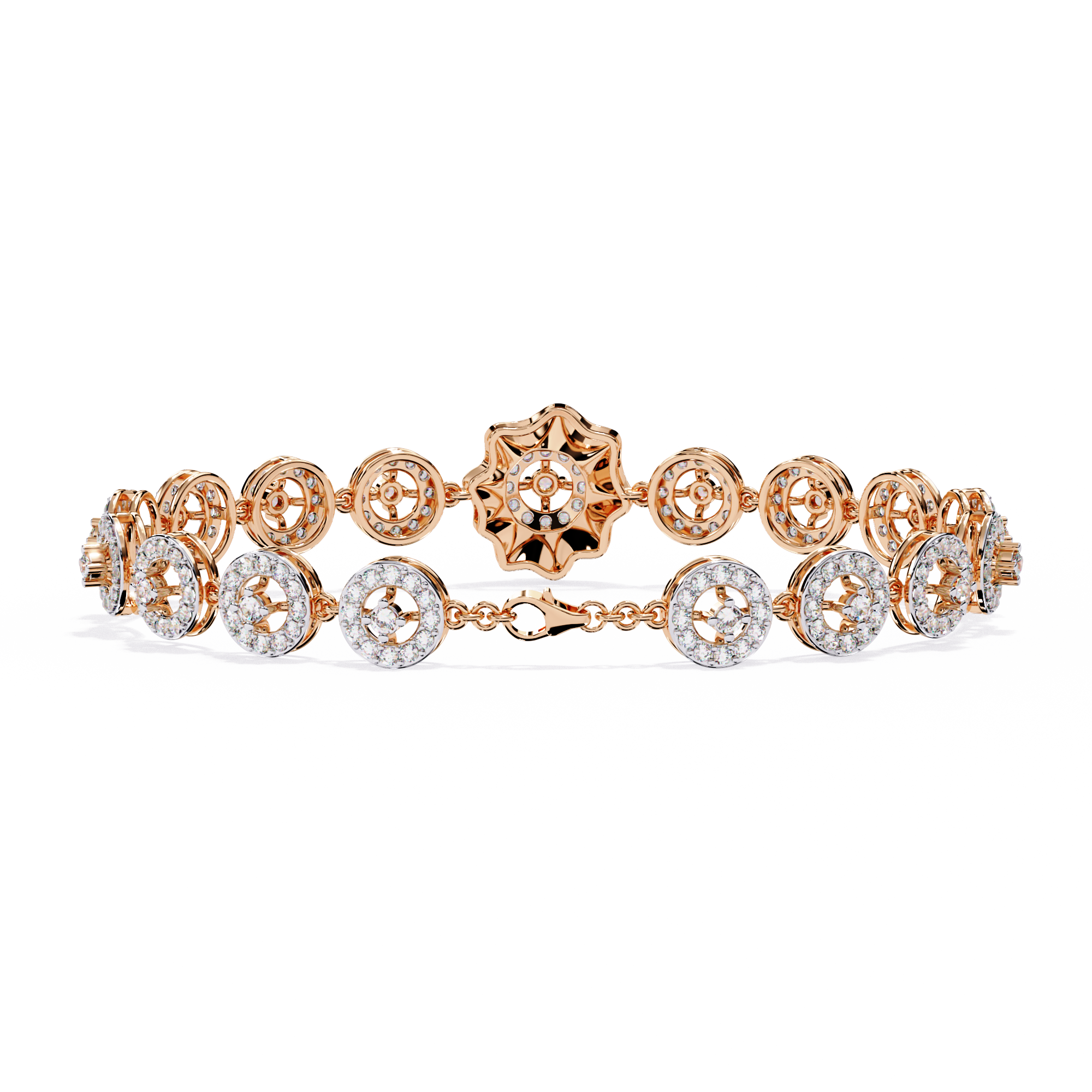Solara Medallion Lab Grown Diamond Bracelet