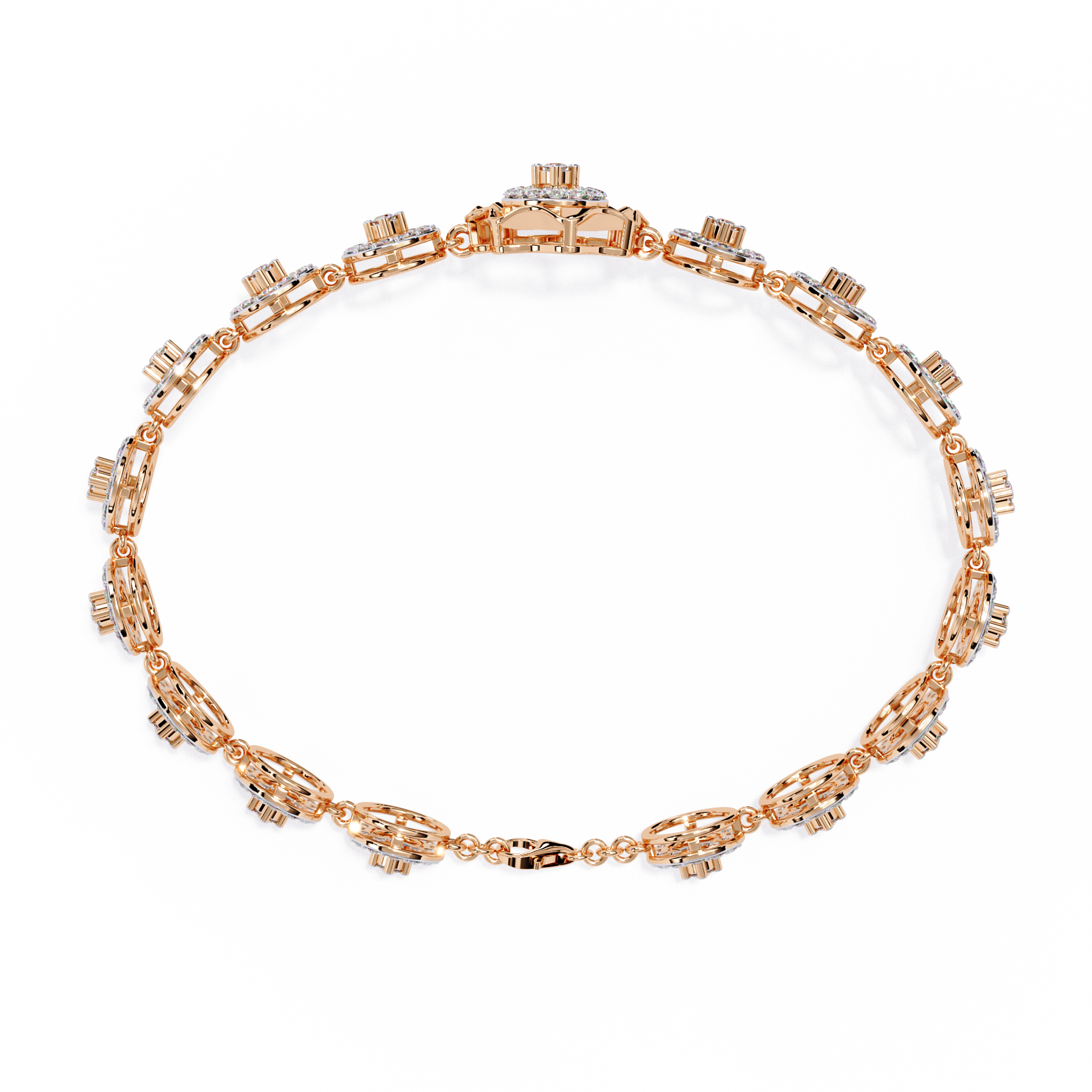 Solara Medallion Lab Grown Diamond Bracelet