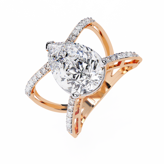 Solitaire Lab Grown Diamond Ring
