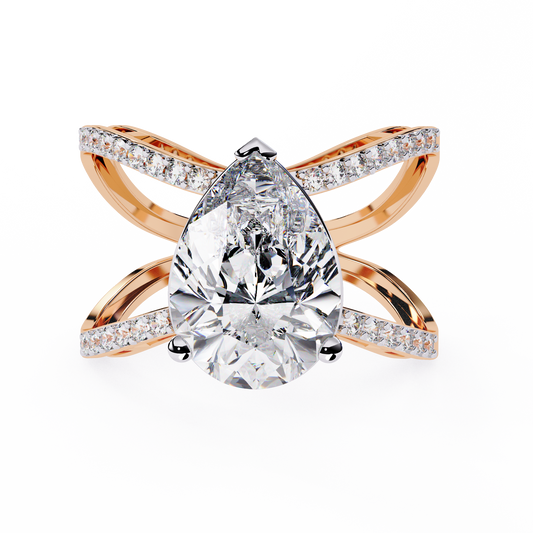 Solitaire Lab Grown Diamond Ring
