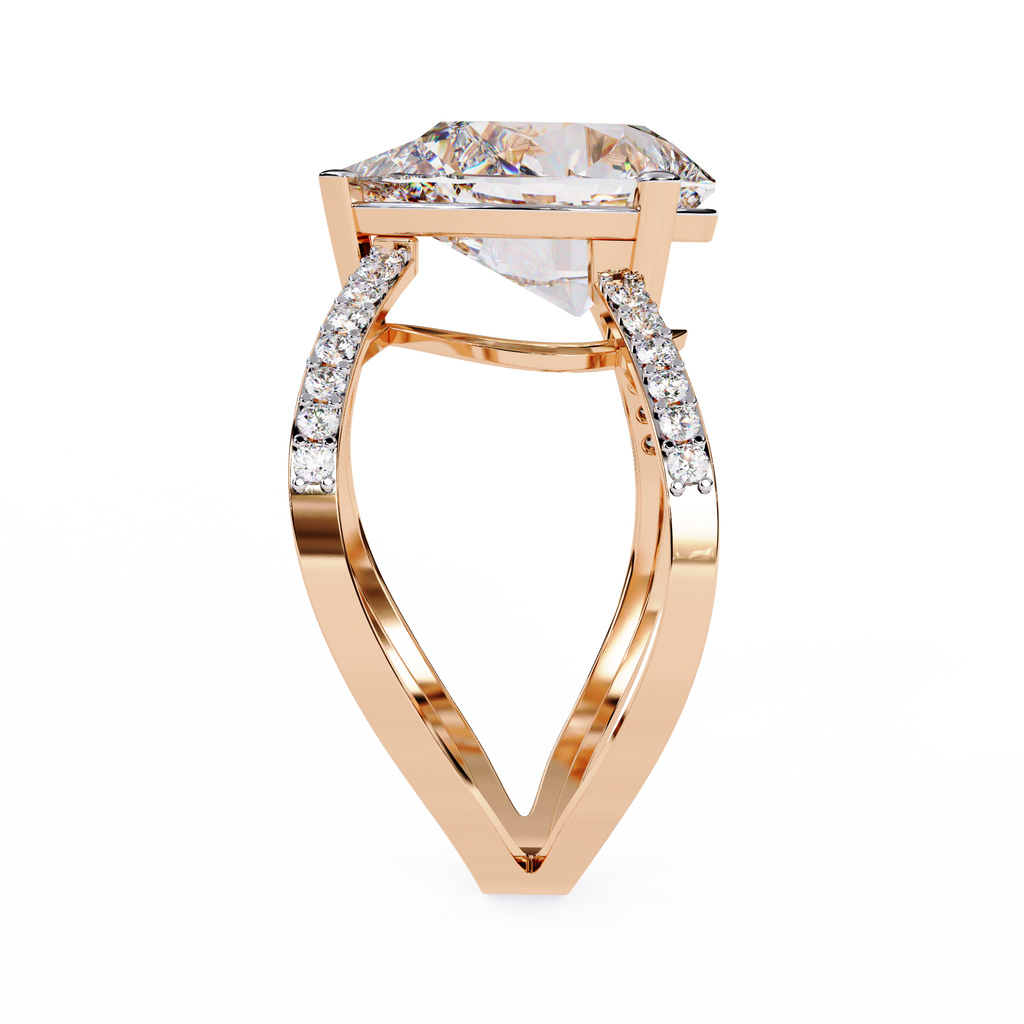 Solitaire Lab Grown Diamond Ring