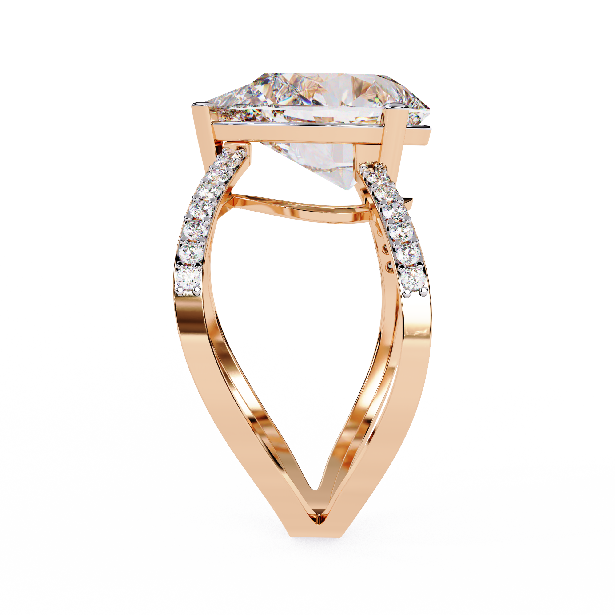 Solitaire Lab Grown Diamond Ring