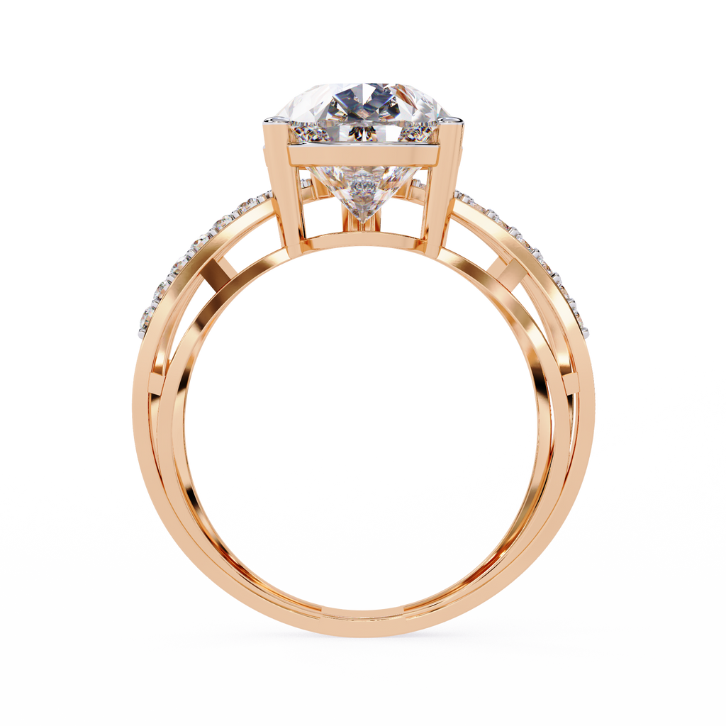 Solitaire Lab Grown Diamond Ring