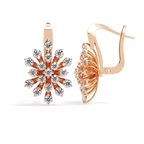 Solstice Bloom Lab Grown Diamond Drop Earrings