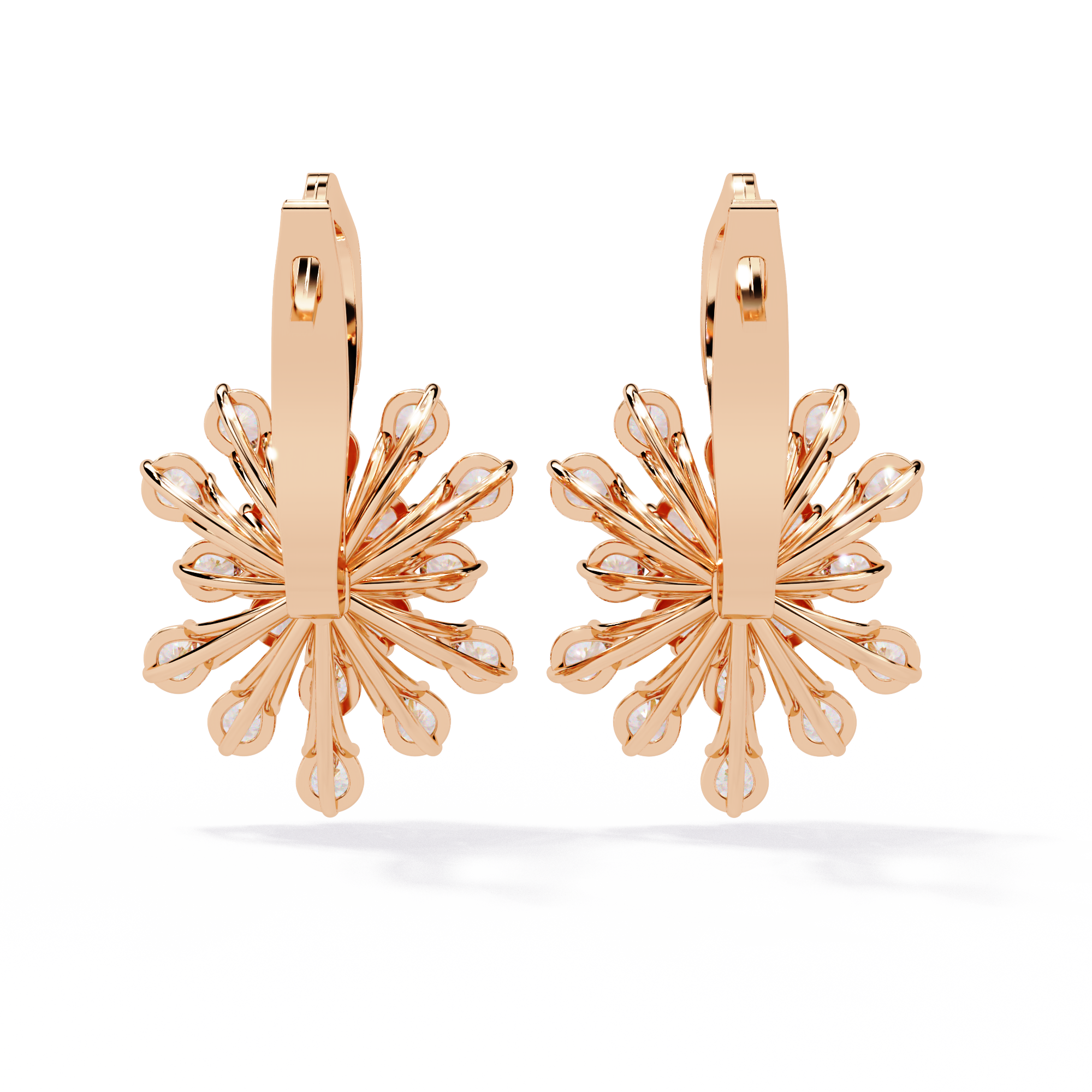 Solstice Bloom Lab Grown Diamond Drop Earrings