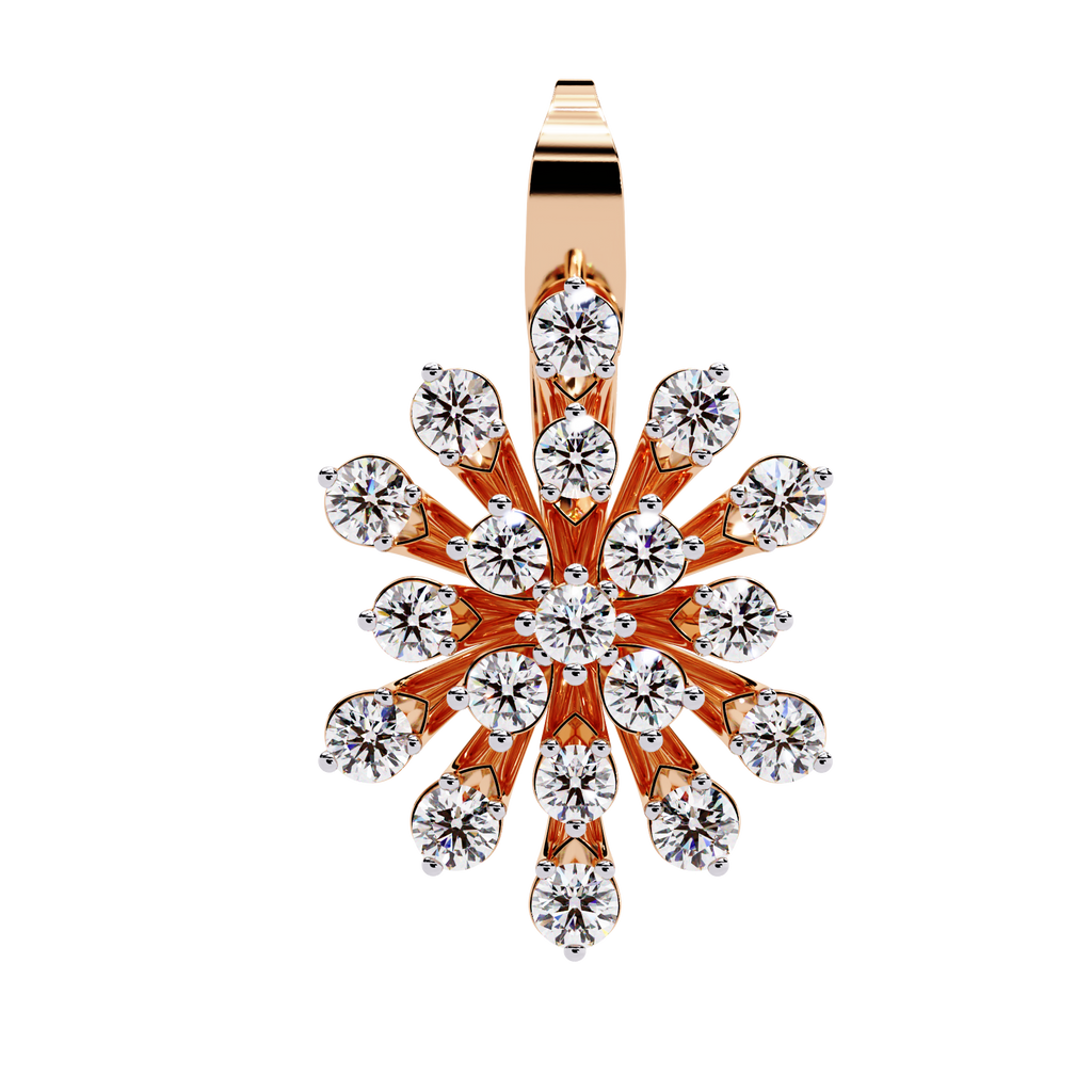 Solstice Bloom Lab Grown Diamond Drop Earrings