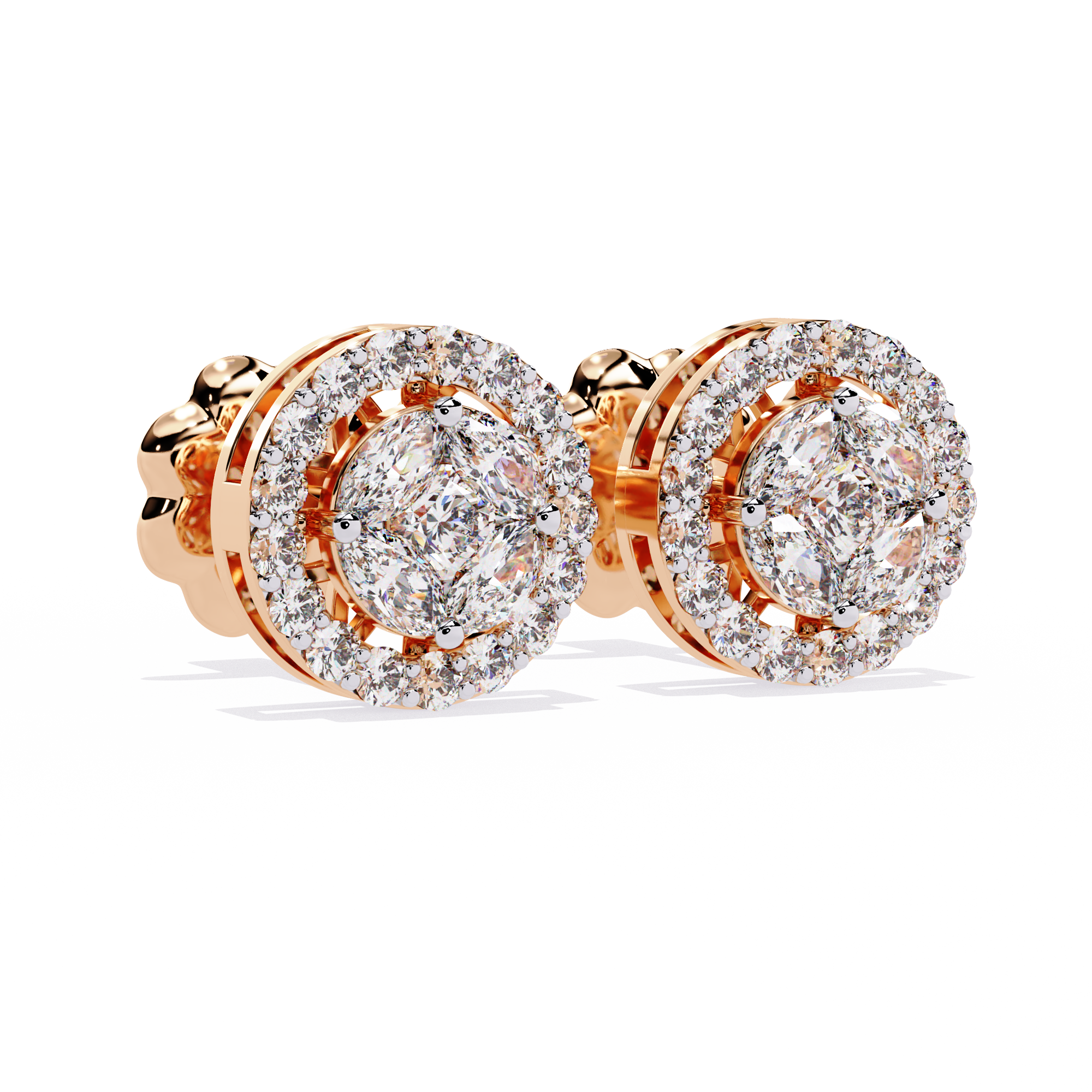 Stellar Bloom Lab Grown Diamond Earrings