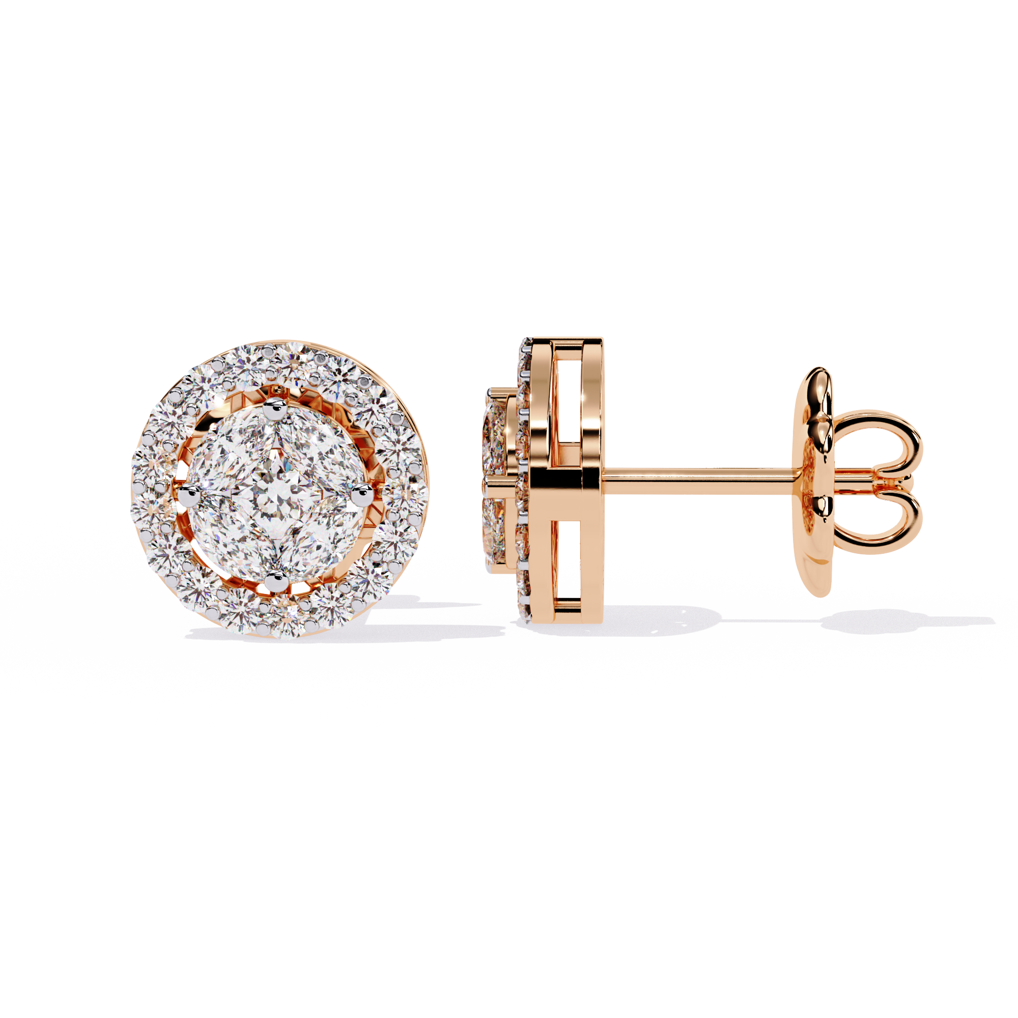 Stellar Bloom Lab Grown Diamond Earrings