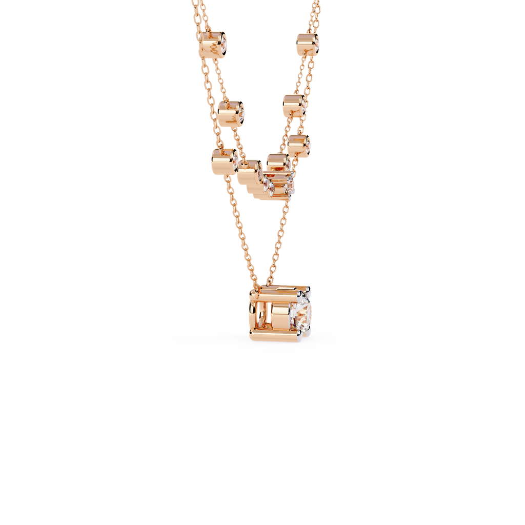 Stellar Duo Lab Grown Diamond Layered Necklace