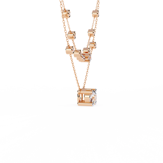Stellar Duo Lab Grown Diamond Layered Necklace