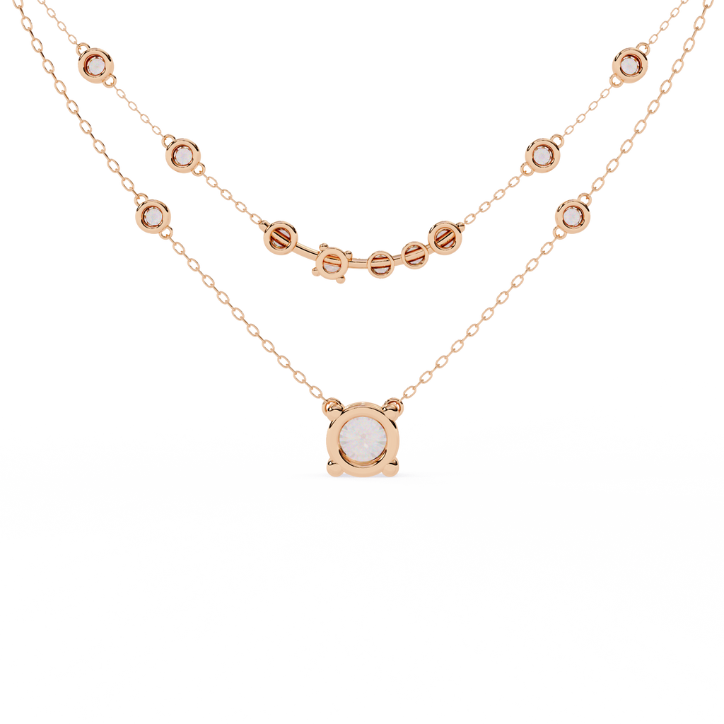 Stellar Duo Lab Grown Diamond Layered Necklace