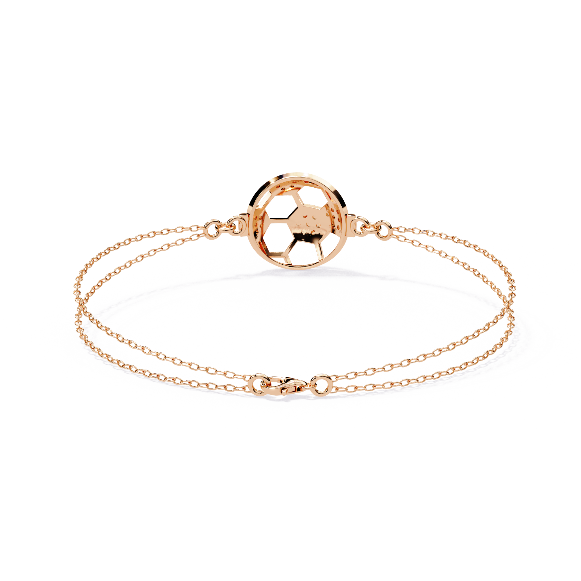 Striker Spark Diamond Football Bracelet