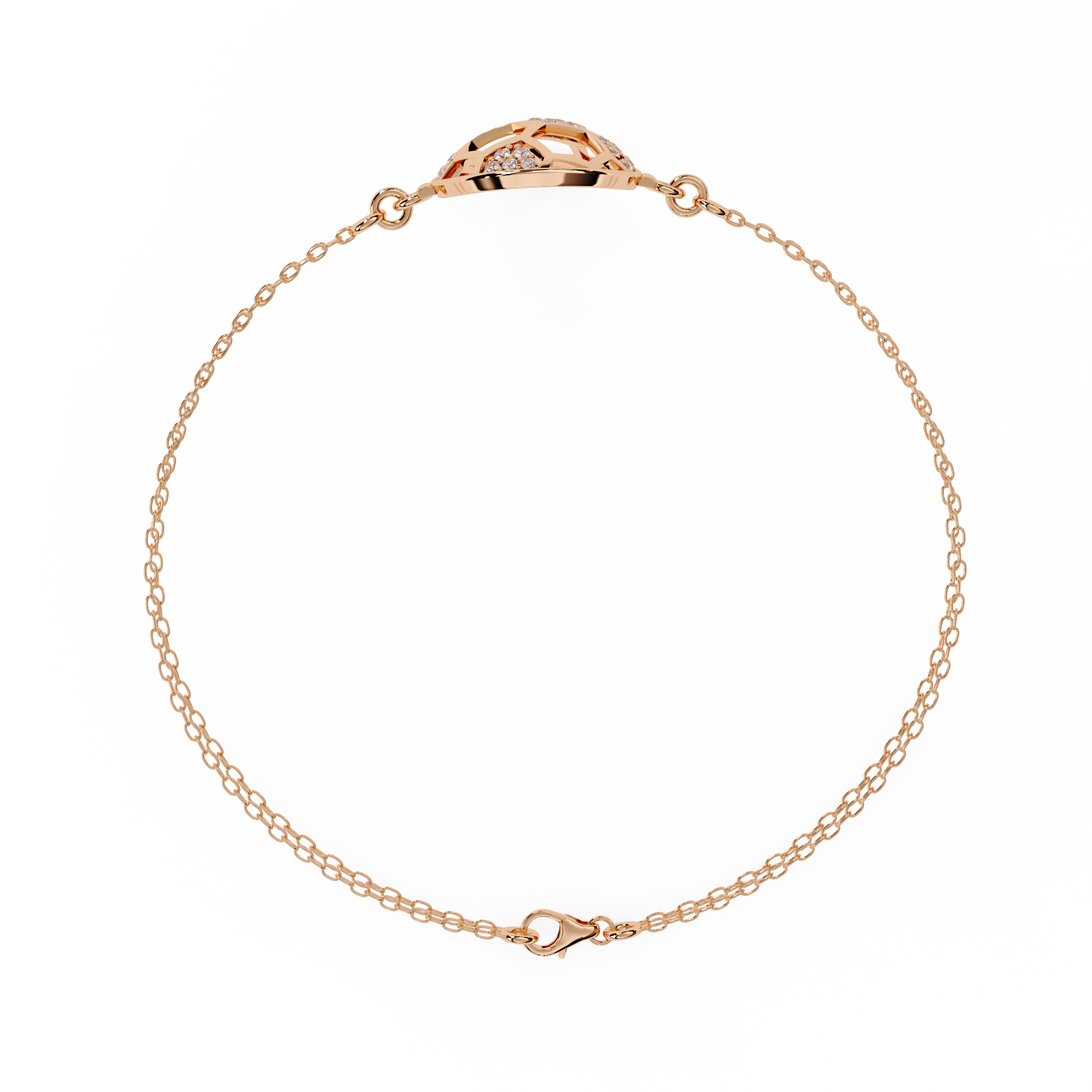 Striker Spark Diamond Football Bracelet