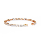 The Elara Emerald & Round Diamond Tennis Bracelet