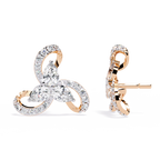 Trinity Bloom Diamond Earrings