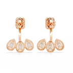 Trinity Bloom Lab Grown Diamond Jacket Earrings