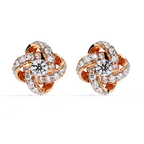Twilight Knot Lab Grown Diamond Earrings