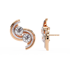 Twilight Spiral Lab-Grown Diamond Earrings
