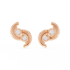 Twilight Spiral Lab-Grown Diamond Earrings