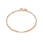 Twin Flame Round Diamond Bracelet
