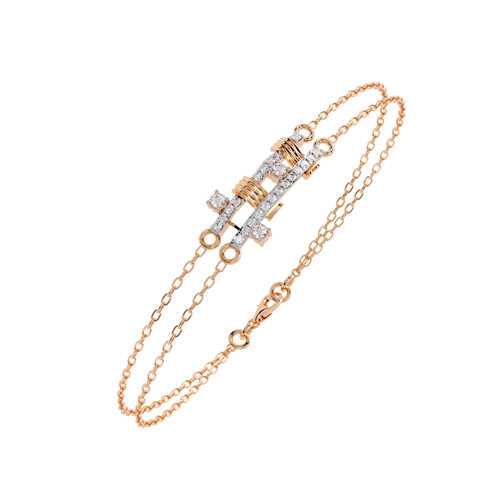 Urban Grid Diamond Chain Bracelet