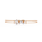 Urban Grid Diamond Chain Bracelet