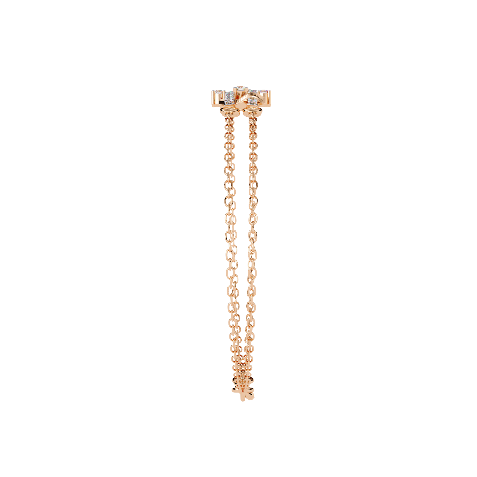 Urban Grid Diamond Chain Bracelet
