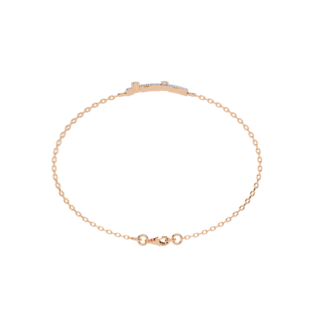 Urban Grid Diamond Chain Bracelet