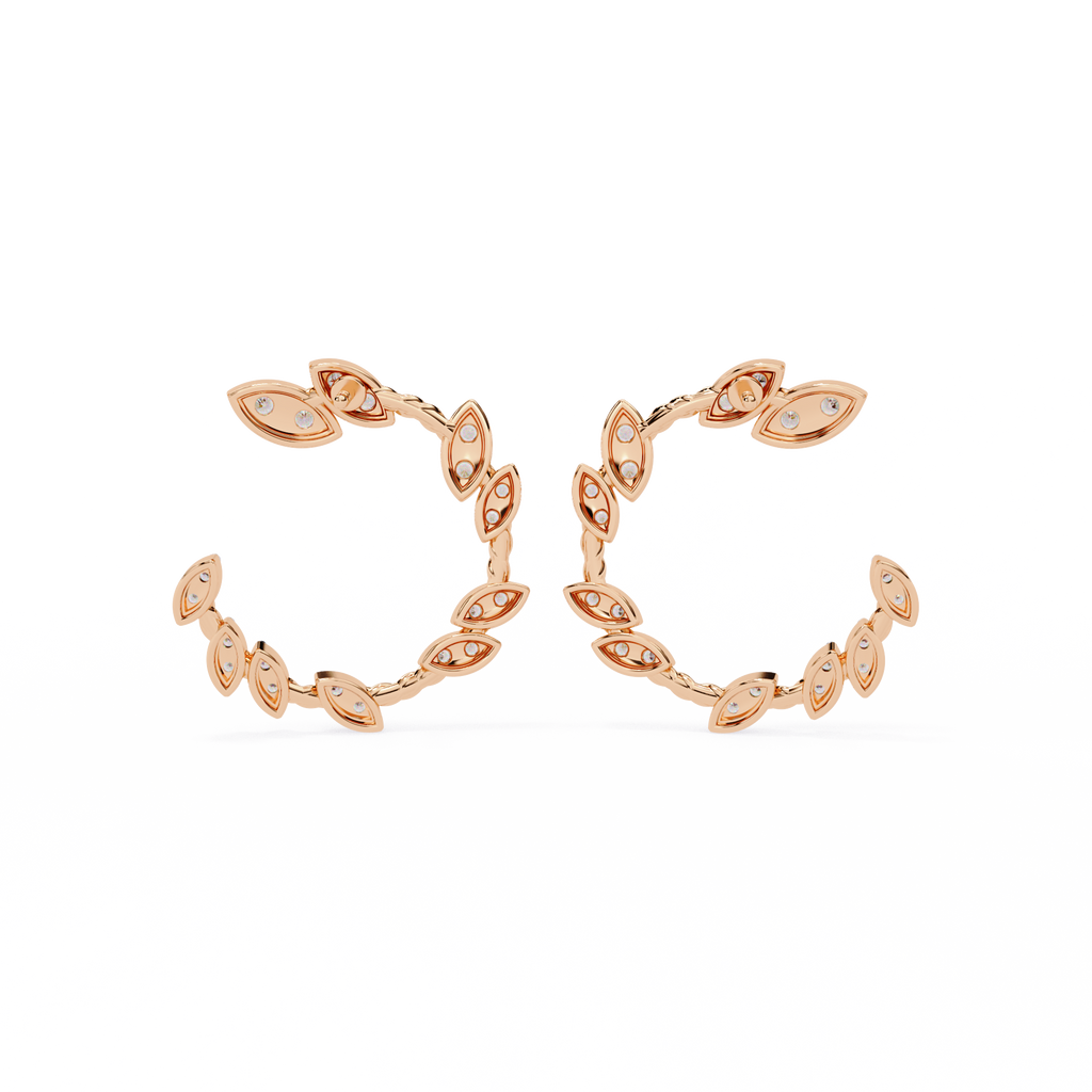 Vinelight Lab Grown Diamond Hoop Earrings