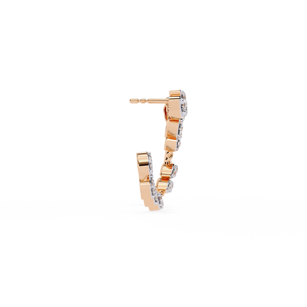 Vinelight Lab Grown Diamond Hoop Earrings