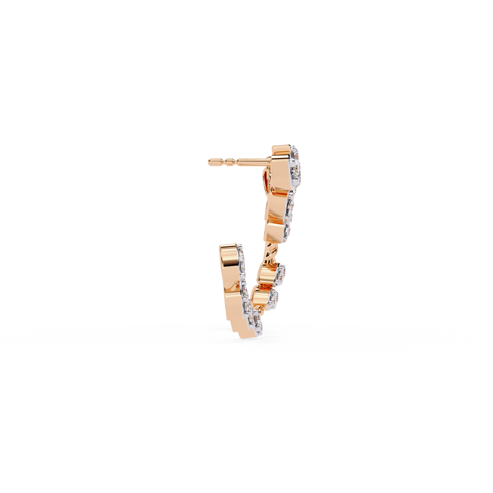 Vinelight Lab Grown Diamond Hoop Earrings