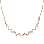 WaveLine Diamond Necklace