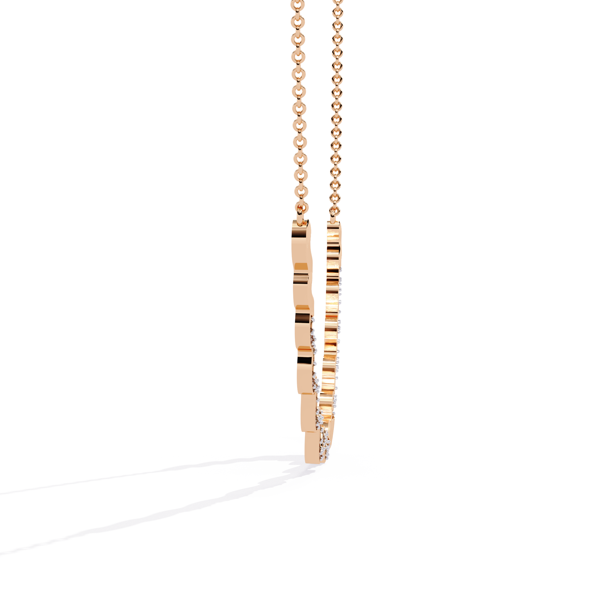 WaveLine Diamond Necklace
